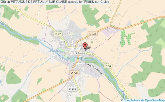 plan association Petanque De Preuilly-sur-claise Preuilly-sur-Claise