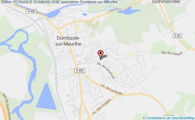 plan association Petanque Dombasloise Dombasle-sur-Meurthe