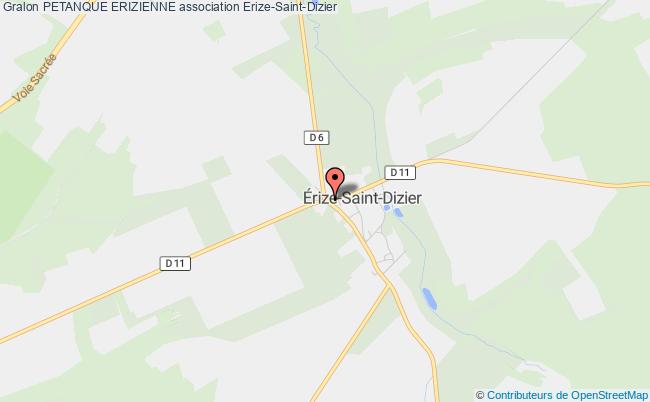 plan association Petanque Erizienne Érize-Saint-Dizier