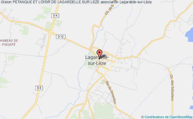 plan association Petanque Et Loisir De Lagardelle Sur Leze Lagardelle-sur-Lèze