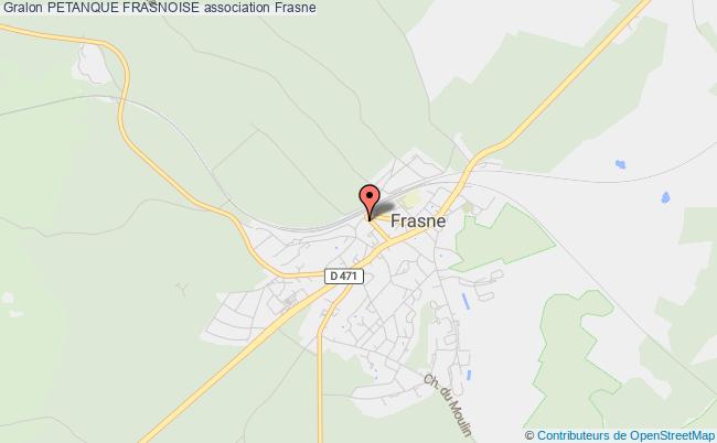 plan association Petanque Frasnoise Frasne