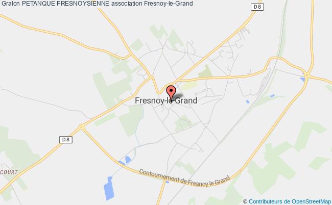 plan association Petanque Fresnoysienne Fresnoy-le-Grand