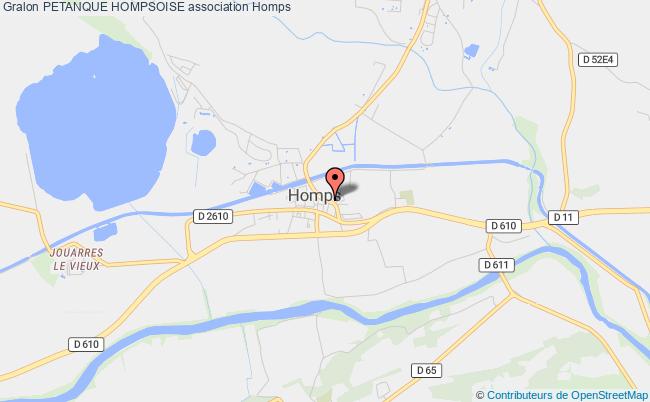 plan association Petanque Hompsoise Homps