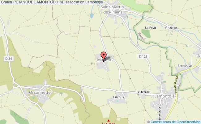 PETANQUE LAMONTGEOISE