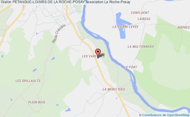 plan association Petanque-loisirs De La Roche-posay La Roche-Posay