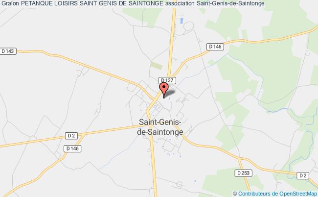 plan association Petanque Loisirs Saint Genis De Saintonge Saint-Genis-de-Saintonge