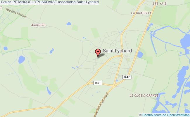 plan association PÉtanque Lyphardaise Saint-Lyphard