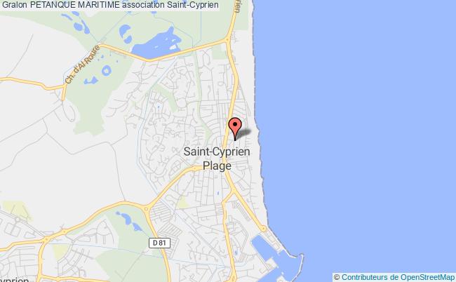 plan association Petanque Maritime Saint-Cyprien