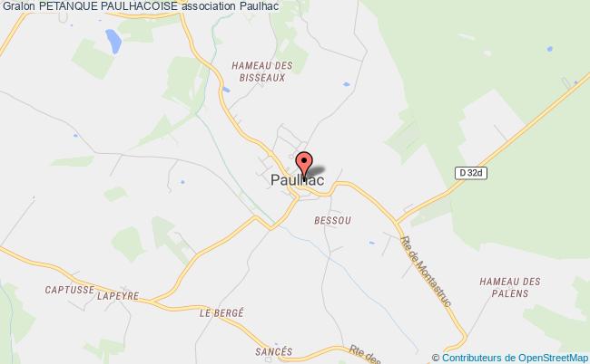plan association Petanque Paulhacoise Paulhac