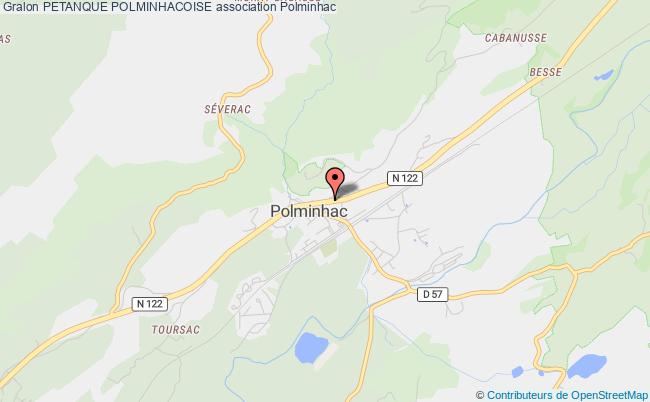 plan association Petanque Polminhacoise Polminhac