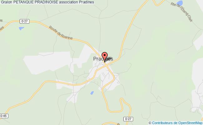 plan association Petanque Pradinoise Pradines