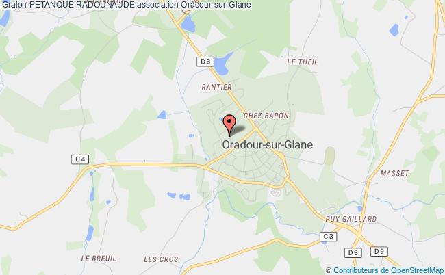 plan association Petanque Radounaude Oradour-sur-Glane