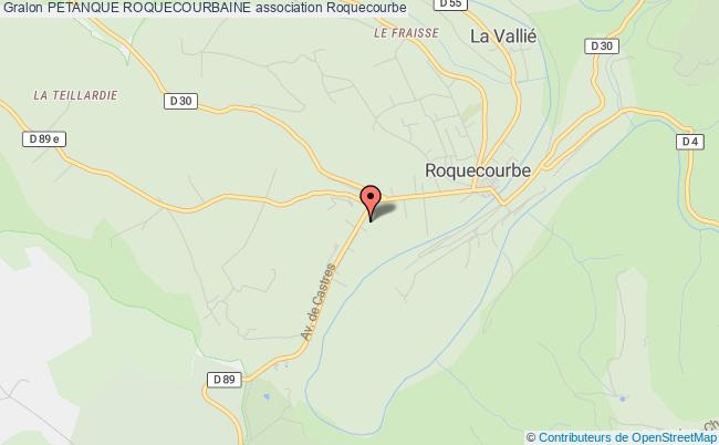 plan association Petanque Roquecourbaine Roquecourbe