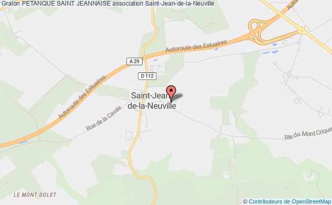 plan association Petanque Saint Jeannaise Saint-Jean-de-la-Neuville
