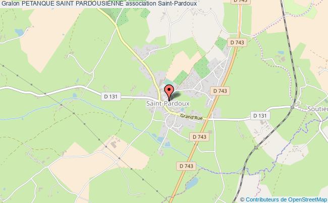 plan association Petanque Saint Pardousienne Saint-Pardoux