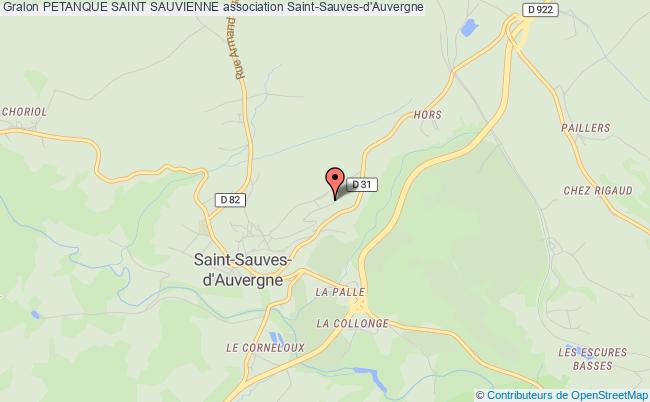 plan association Petanque Saint Sauvienne Saint-Sauves-d'Auvergne