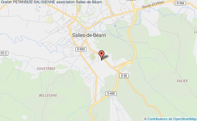plan association Petanque Salisienne Salies-de-Béarn