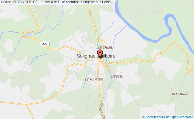 plan association Petanque Solignacoise Solignac-sur-Loire