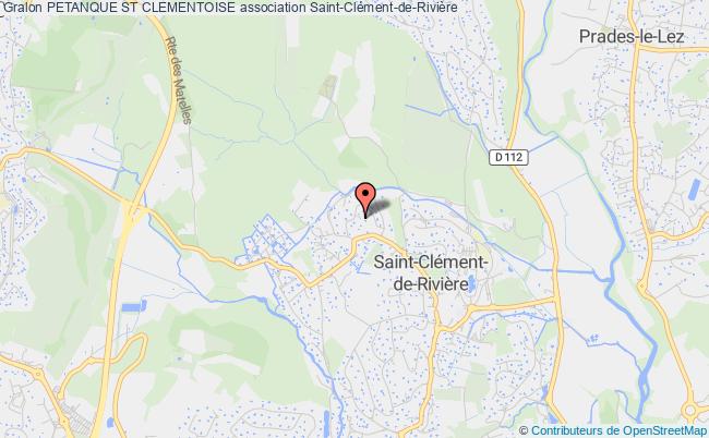 plan association Petanque St Clementoise Saint-Clément-de-Rivière