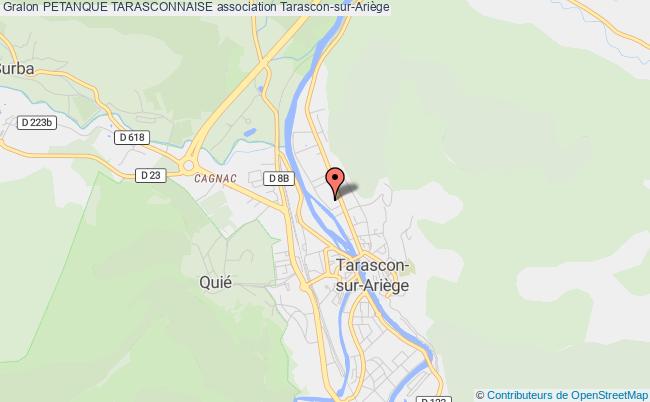 plan association Petanque Tarasconnaise Tarascon-sur-Ariège