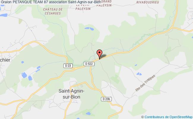 plan association Petanque Team 87 Saint-Agnin-sur-Bion