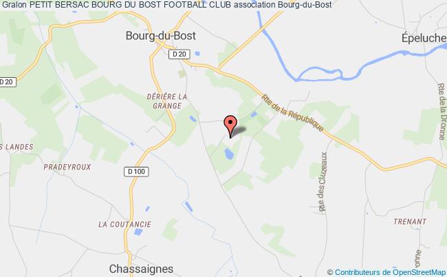 plan association Petit Bersac Bourg Du Bost Football Club Bourg-du-Bost