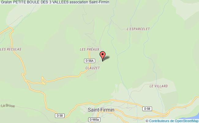 plan association Petite Boule Des 3 Vallees Saint-Firmin