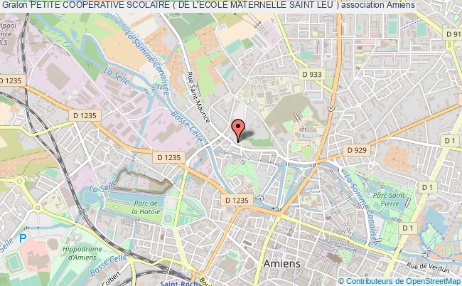 plan association Petite Cooperative Scolaire ( De L'ecole Maternelle Saint Leu ) Amiens