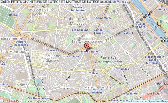 plan association Petits Chanteurs De Lutece Et Maitrise De Lutece Paris