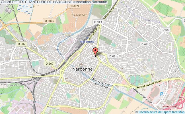 plan association Petits Chanteurs De Narbonne Narbonne