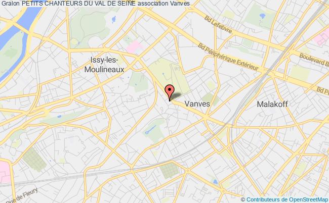 plan association Petits Chanteurs Du Val De Seine Vanves