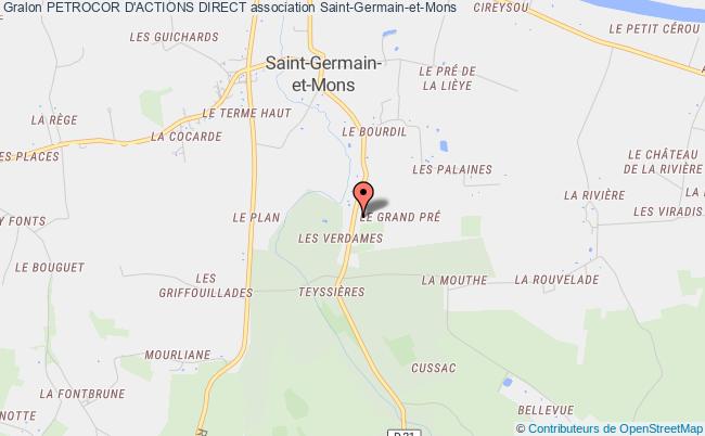 plan association Petrocor D'actions Direct Saint-Germain-et-Mons