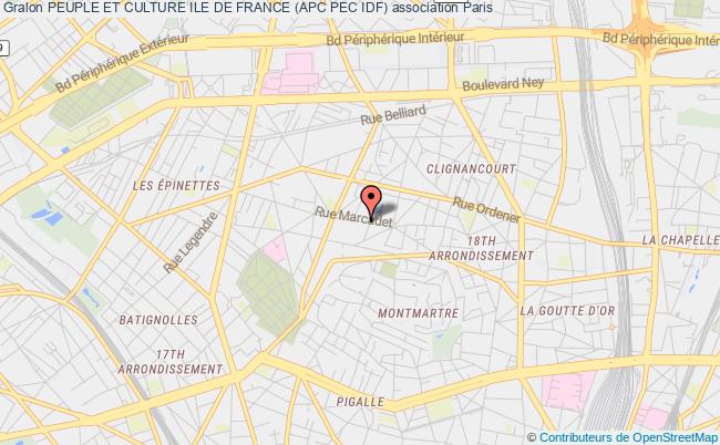plan association Peuple Et Culture Ile De France (apc Pec Idf) Paris