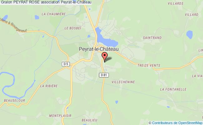 plan association Peyrat Rose Peyrat-le-Château