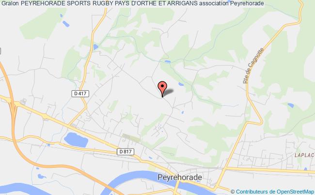plan association Peyrehorade Sports Rugby Pays D'orthe Et Arrigans Peyrehorade