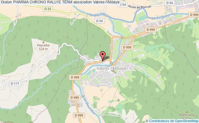 plan association Pharma Chrono Rallye Team Vabres-l'Abbaye