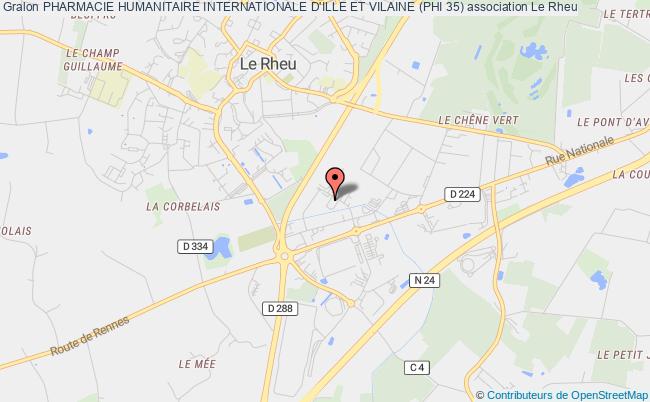 plan association Pharmacie Humanitaire Internationale D'ille Et Vilaine (phi 35) LE RHEU