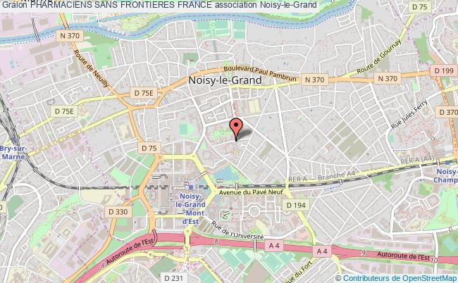 plan association Pharmaciens Sans Frontieres France Noisy-le-Grand