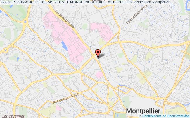 plan association Pharm&cie, Le Relais Vers Le Monde Industriel, Montpellier Montpellier