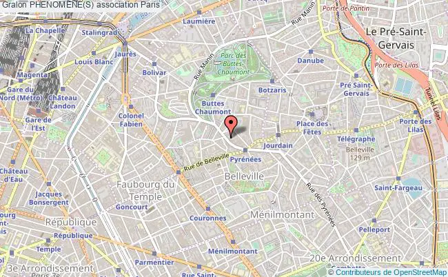 plan association Phenomene(s) Paris