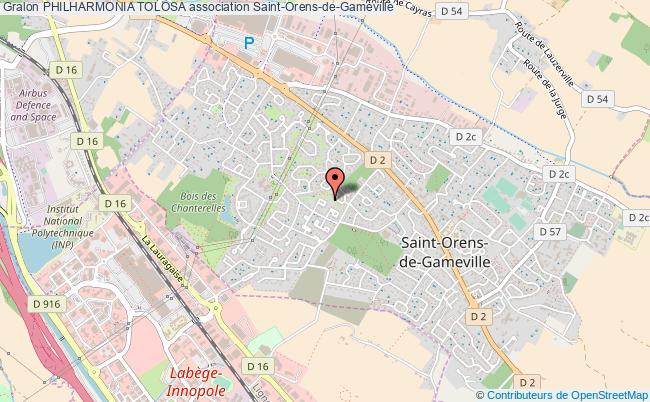 plan association Philharmonia Tolosa Saint-Orens-de-Gameville