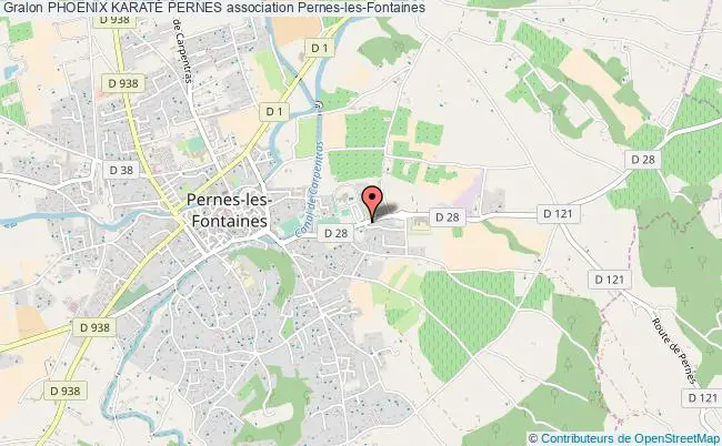 plan association Phoenix KaratÉ Pernes Pernes-les-Fontaines