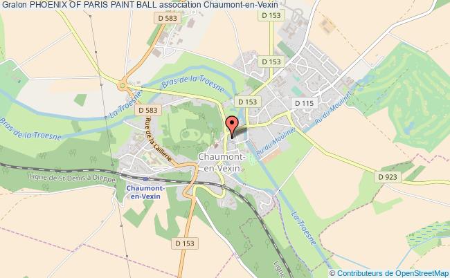 plan association Phoenix Of Paris Paint Ball Chaumont-en-Vexin