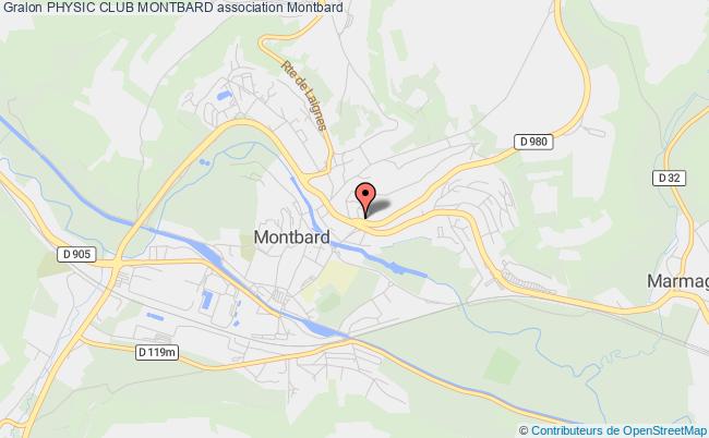 plan association Physic Club Montbard Montbard