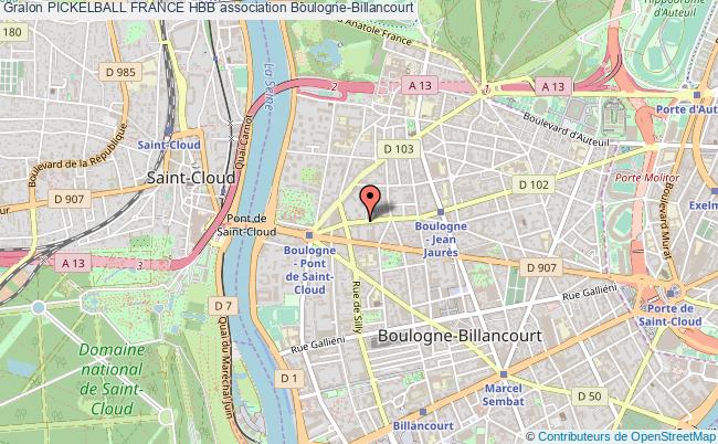 plan association Pickelball France Hbb Boulogne-Billancourt