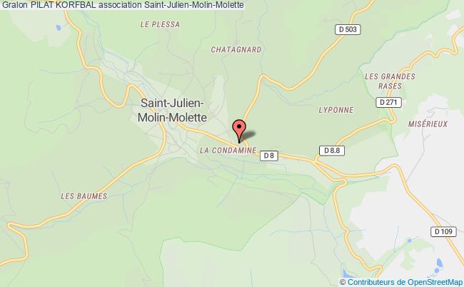 plan association Pilat Korfbal Saint-Julien-Molin-Molette