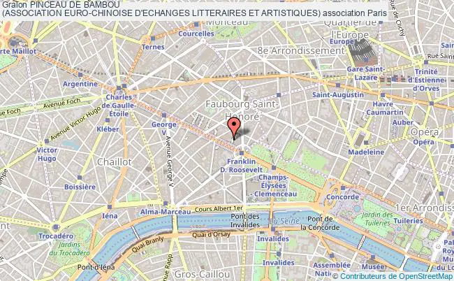 plan association Pinceau De Bambou
(association Euro-chinoise D'echanges Litteraires Et Artistiques) Paris