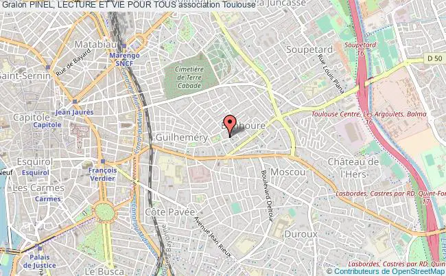 plan association Pinel, Lecture Et Vie Pour Tous Toulouse