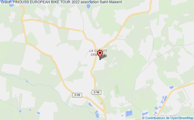 plan association Pinouss European Bike Tour 2022 Saint-Maixent