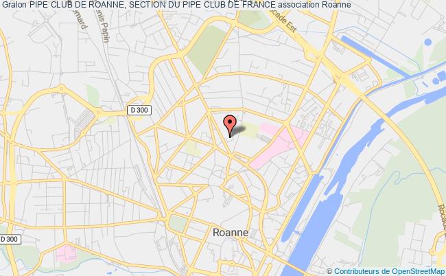 plan association Pipe Club De Roanne, Section Du Pipe Club De France Roanne